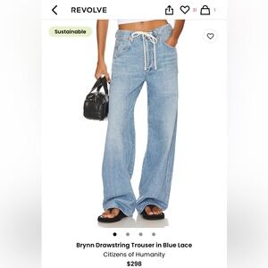 Citizens of humanity Brynn drawstring jeans, size 26